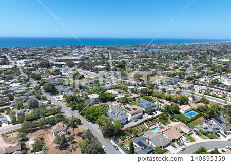 Aerial view of Carlsbad, beach city, North County San Diego, California Aerial view of Carlsbad, beach city, North County San Diego, California 140893359
