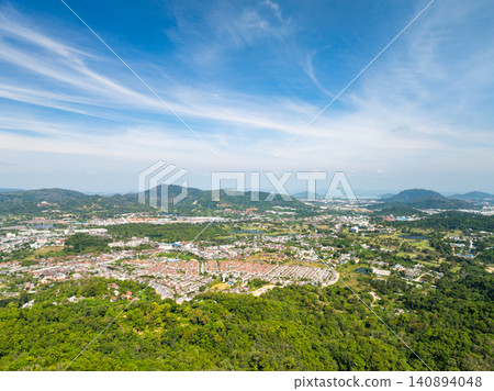 Aerial view landscape nature in summer season at Phuket island Thailand Aerial view landscape nature in summer season at Phuket island Thailand 140894048