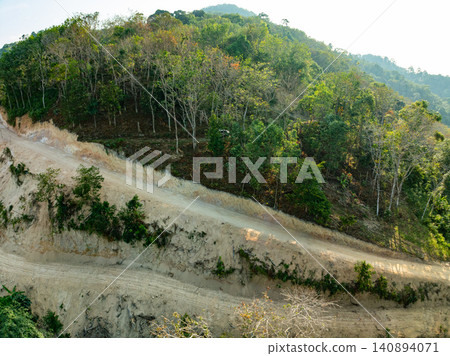 Deforestation aerial photo,Forest destroyed environmental damage from deforestation and land erosion in rural areas,Deforestation environmental destruction,Rainforest destroyed for human development Deforestation aerial photo,Forest destroyed environmental damage from deforestation and land erosion in rural areas,Deforestation environmental destruction,Rainforest destroyed for human development 140894071