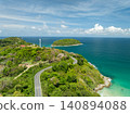 Beautiful sea with clear blue sky background in summer season Amazing sea and sun daylight relaxation landscape view in Phuket island Thailand for Summer and travel background 140894088