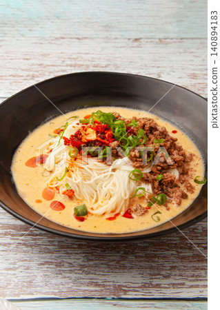 Soy milk tantan somen Soy milk tantan somen 140894183