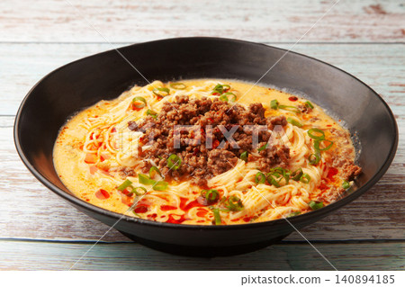 Soy milk tantan somen Soy milk tantan somen 140894185