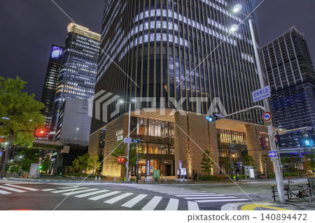 Osaka night view, Nakanoshima, Conrad Osaka, Osaka City, Osaka Prefecture Osaka night view, Nakanoshima, Conrad Osaka, Osaka City, Osaka Prefecture 140894472