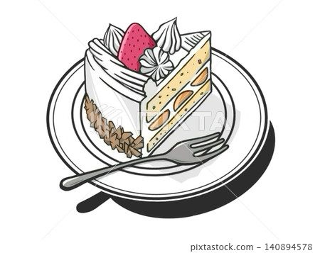 A delicious-looking shortcake 140894578