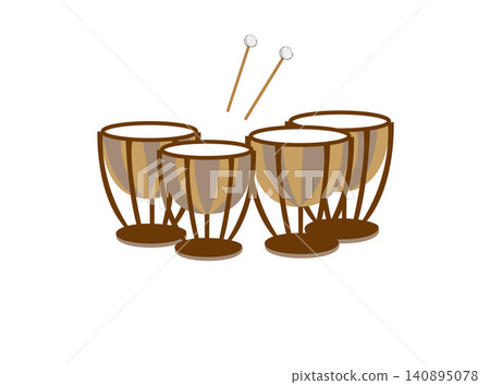 The musical instrument timpani The musical instrument timpani 140895078