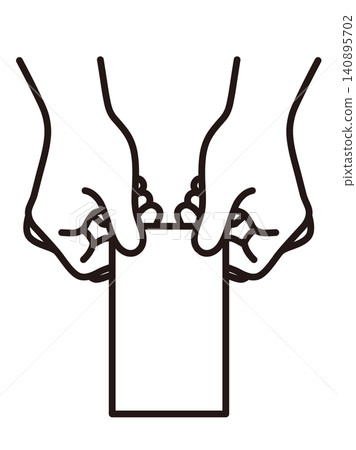 Hand out the business card Hand out the business card 140895702