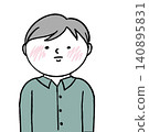 Illustration of a thinking man 140895831