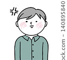Illustration of an annoyed man 140895840