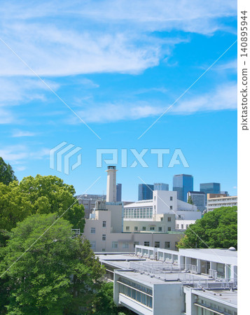View of Shibuya in spring from Hiroo: Urban landscape (May 2026) 140895944