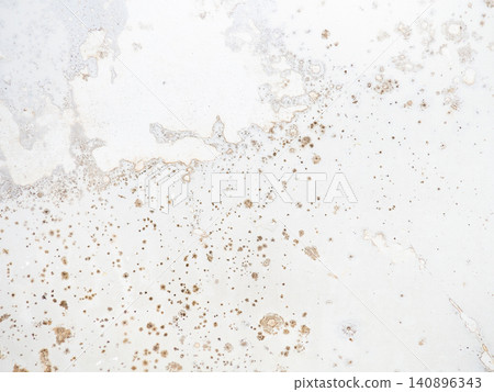 Mold on the surface of the bathroom. Dark mold close-up on bathroom enamel. Dirty white surface. The concept of the appearance of bacteria. Mold on the surface of the bathroom. Dark mold close-up on bathroom enamel. Dirty white surface. The concept of the appearance of bacteria. 140896343