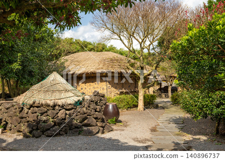 Traditional Houses of Jeju Island Traditional Houses of Jeju Island 140896737