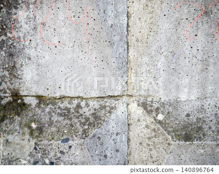 Concrete wall background. Pattern on a concrete fence. Industrial zone. Gray stone background. Concrete wall background. Pattern on a concrete fence. Industrial zone. Gray stone background. 140896764