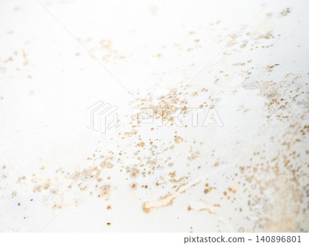 Mold on the surface of the bath. Dark mold close-up on bath enamel. Dirty white surface. Mold on the surface of the bath. Dark mold close-up on bath enamel. Dirty white surface. 140896801