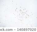 Mold on bathroom enamel. Mold spores in the bathroom. Black dots on a white background. A problem for everyday life. The need for a cleaning agent 140897020