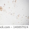 Mold on bathroom enamel. Mold spores in the bathroom. Black dots on a white background. A problem for everyday life. The need for a cleaning agent 140897024