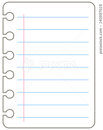 Cute blank spiral note pad with lined paper copy space Cute blank spiral note pad with lined paper copy space 140897028