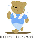 Illustration of a bear running 140897044