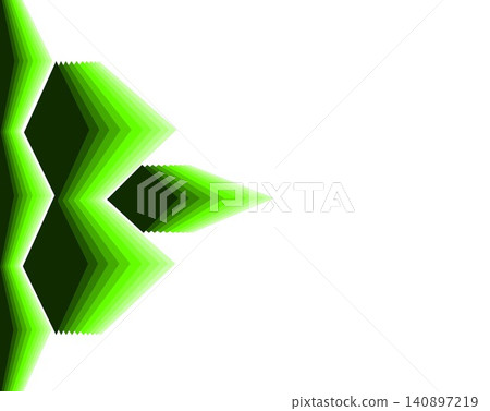 Abstract green geometric border elements on white background with copy space Abstract green geometric border elements on white background with copy space 140897219