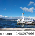 Pleasure boat in Lake Suwa 140897966