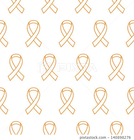Orange Ribbon Design Seamless Pattern Orange Ribbon Design Seamless Pattern 140898276
