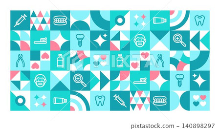 Dentistry background geometric Dentistry background geometric 140898297