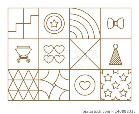 independence day USA banner line art independence day USA banner line art 140898333