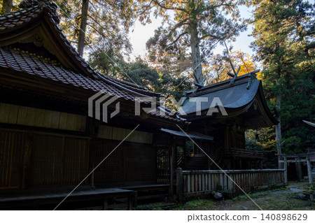 Kuriya Shrine, Main Hall, Kuriya-cho, Tottori City, Tottori Prefecture Kuriya Shrine, Main Hall, Kuriya-cho, Tottori City, Tottori Prefecture 140898629