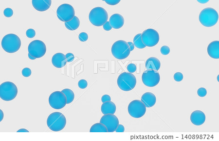 3d rendering blue spheres floating abstractly against white background 3d rendering blue spheres floating abstractly against white background 140898724