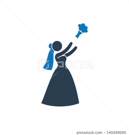 Wedding Bouquet Toss Tradition icon 140899000