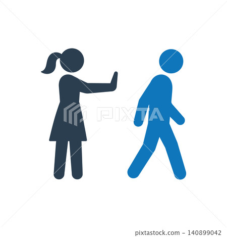 Relationship Boundary Conflict Icon Relationship Boundary Conflict Icon 140899042