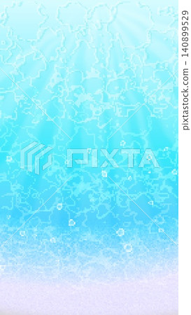 A vertically oriented background featuring beautiful blue and purple tones, reminiscent of an 8-bit retro game style underwater landscape. A vertically oriented background featuring beautiful blue and purple tones, reminiscent of an 8-bit retro game style underwater landscape. 140899529