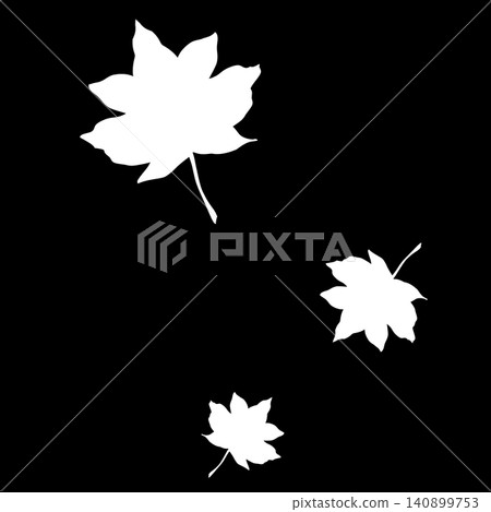 Illustration of white falling autumn leaves Illustration of white falling autumn leaves 140899753