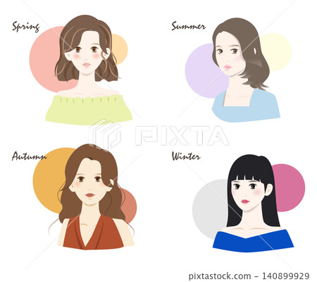 四季(暖春、涼夏、暖秋、涼冬)女士色彩套裝 四季(暖春、涼夏、暖秋、涼冬)女士色彩套裝 140899929