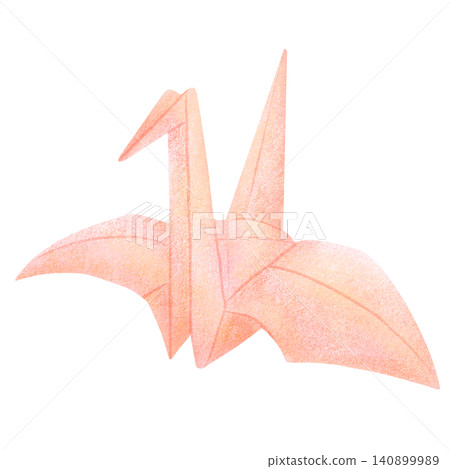 Tanabata origami crane colored pencil style illustration Tanabata origami crane colored pencil style illustration 140899989
