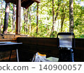 Preparing for a barbecue at the lodge. 140900057