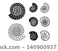 Seashell Icon Set 6 140900937