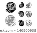 Seashell Icon Set 6 140900938