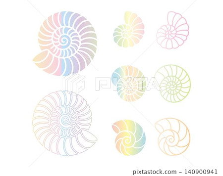 Seashell Icon Set 8 Seashell Icon Set 8 140900941