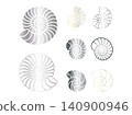Seashell Icon Set 10 140900946