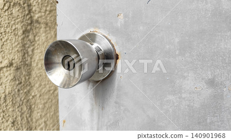 Door knob on the rooftop door 140901968