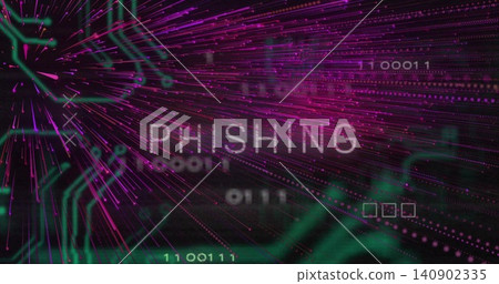 Showing PHISHING in caps pulsing in cyberspace, magenta streaks teal circuits 0s and 1s Showing PHISHING in caps pulsing in cyberspace, magenta streaks teal circuits 0s and 1s 140902335