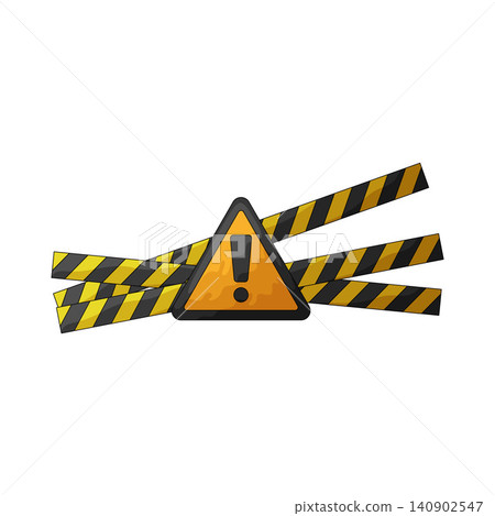 Illustration of Danger Tape Illustration of Danger Tape 140902547
