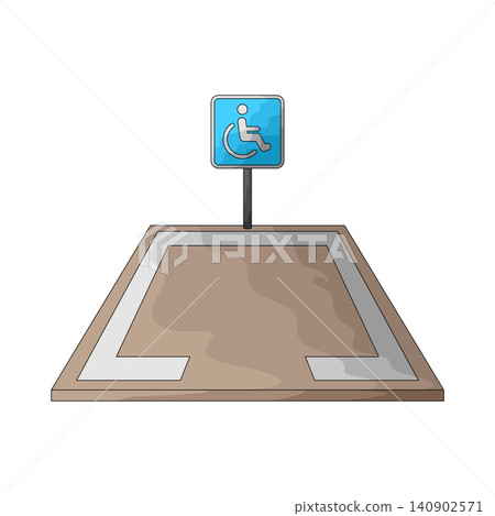 Illustration of Accessible Parking 140902571
