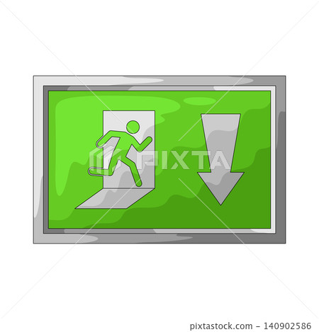 Illustration of Exit Sign Illustration of Exit Sign 140902586