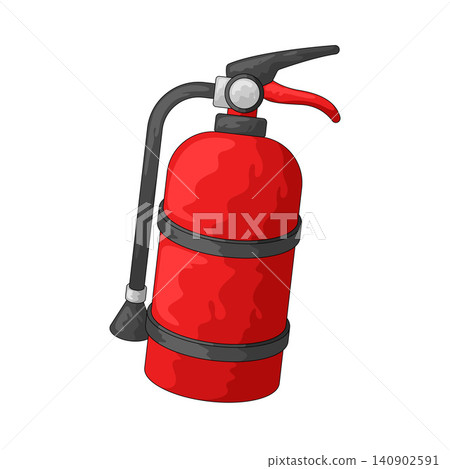Illustration of Fire Extinguisher Illustration of Fire Extinguisher 140902591