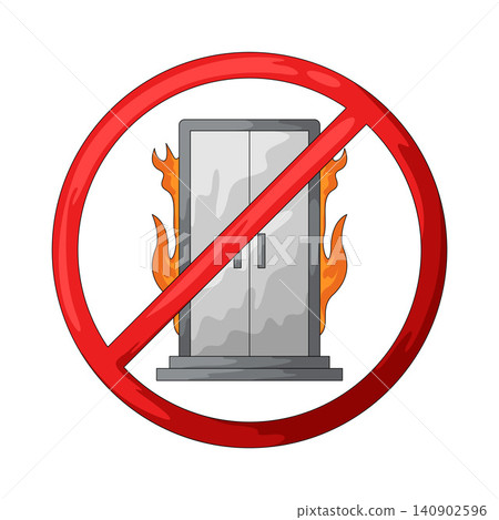 Illustration of Do Not Use Elevator Illustration of Do Not Use Elevator 140902596