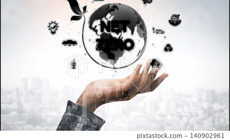 Sustainable Business with Net Zero Environmental Goals Muxer Sustainable Business with Net Zero Environmental Goals Muxer 140902961