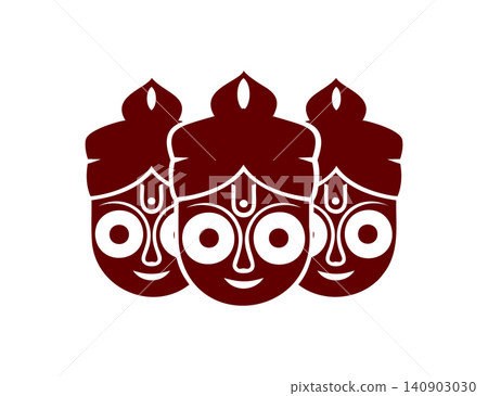 Lord Jagannath Rath Yatra Deity Illustration 140903030