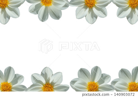 White Flower Border Frame Aesthetic White Flower Border Frame Aesthetic 140903072