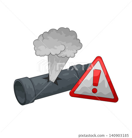 Illustration of Gas Leak Illustration of Gas Leak 140903185